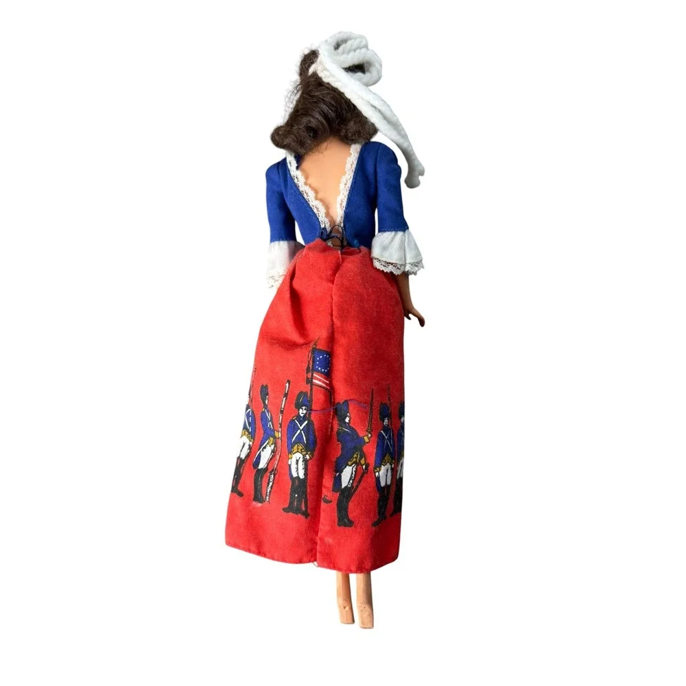 Vintage Mattel Barbie Doll 1966 Body Bicentennial Patriotic Soldier Dress Taiwan